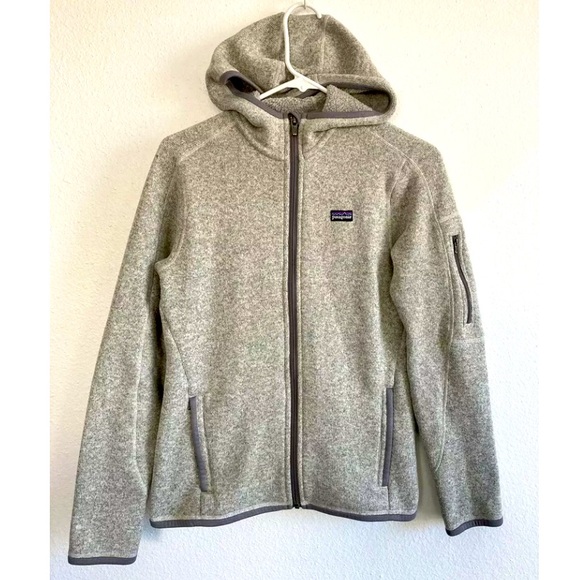 Patagonia Sweaters - Patagonia Better Sweater Birch White Size Small Hood